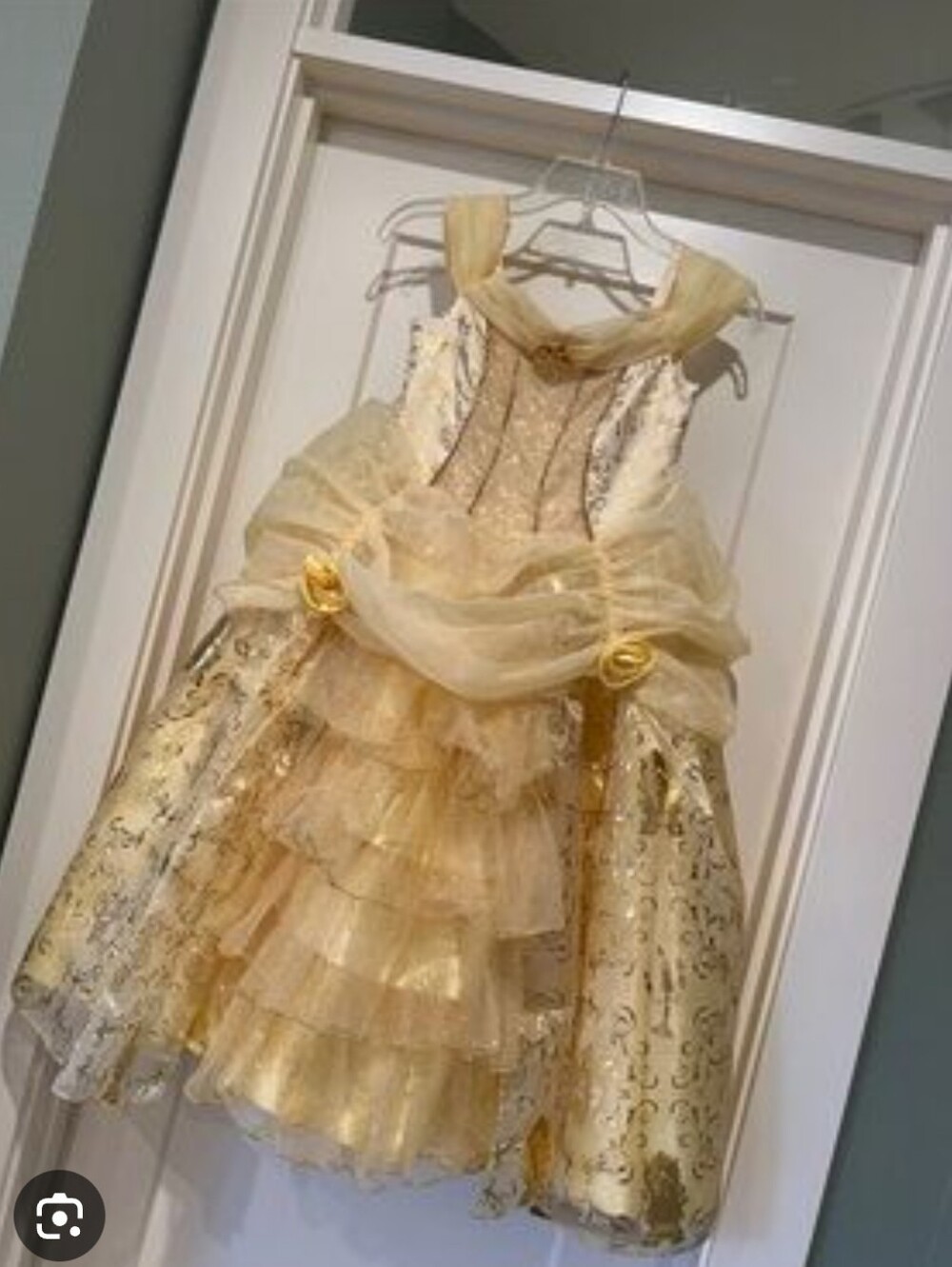 Disney Store Ultimate Collection Princess Belle costume dress, Size 5/6